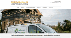 Desktop Screenshot of eradicure-alliance.co.uk